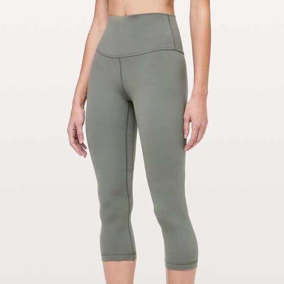 lululemon athletica Pants - lululemon athletica Women's Align Crop 21" Leggings in Grey Sage - Size 6‎